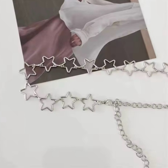 Waist Retro Starts Celestial Belt Stars Dress Waist Chain for Jeans 44” - Picture 3 of 3